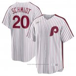 Maglia Baseball Uomo Philadelphia Phillies Mike Schmidt Primera Cooperstown Collection Bianco