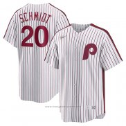 Maglia Baseball Uomo Philadelphia Phillies Mike Schmidt Primera Cooperstown Collection Bianco