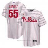 Maglia Baseball Uomo Philadelphia Phillies Ranger Suarez Home Replica Bianco