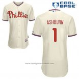 Maglia Baseball Uomo Philadelphia Phillies Richie Ashburn 1 Crema Alternato Cool Base