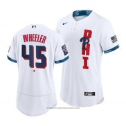 Maglia Baseball Uomo Philadelphia Phillies Zack Wheeler 2021 All Star Autentico Bianco