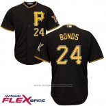 Maglia Baseball Uomo Pittsburgh Pirates Barry Bonds Autentico Collection Nero Flex Base
