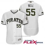 Maglia Baseball Uomo Pittsburgh Pirates Josh Bell Bianco 2018 Home Alternato Flex Base