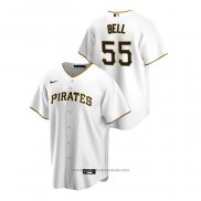 Maglia Baseball Uomo Pittsburgh Pirates Josh Bell Replica Home Bianco