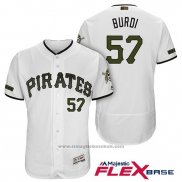 Maglia Baseball Uomo Pittsburgh Pirates Nick Burdi Bianco 2018 Home Alternato Flex Base