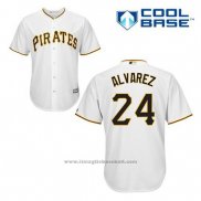 Maglia Baseball Uomo Pittsburgh Pirates Pedro Alvarez 24 Bianco Home Cool Base