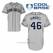 Maglia Baseball Uomo San Diego Padres Craig Kimbrel 46 Grigio Cool Base