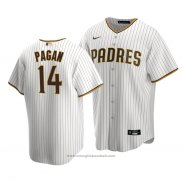 Maglia Baseball Uomo San Diego Padres Emilio Pagan Replica Home Marrone Bianco