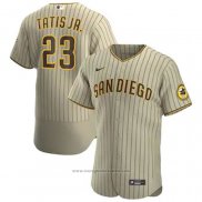 Maglia Baseball Uomo San Diego Padres Fernando Tatis JR. Alternato Autentico Marrone