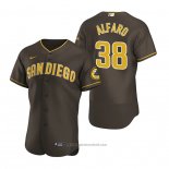 Maglia Baseball Uomo San Diego Padres Jorge Alfaro Autentico Road Marrone