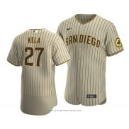 Maglia Baseball Uomo San Diego Padres Keone Kela Sand Autentico Alternato Marrone