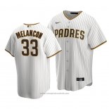 Maglia Baseball Uomo San Diego Padres Mark Melancon Replica Home Marrone Bianco