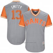 Maglia Baseball Uomo San Francisco Giants 2017 Little League World Series Will Smith Grigio