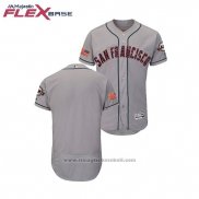 Maglia Baseball Uomo San Francisco Giants 2018 Stars & Stripes Flex Base Grigio