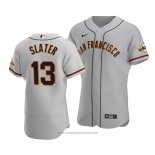 Maglia Baseball Uomo San Francisco Giants Austin Slater Autentico Road Grigio