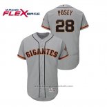 Maglia Baseball Uomo San Francisco Giants Buster Posey Flex Base Autentico Away Hispanic Heritage Grigio