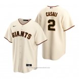 Maglia Baseball Uomo San Francisco Giants Curt Casali Replica Home Crema