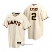 Maglia Baseball Uomo San Francisco Giants Curt Casali Replica Home Crema