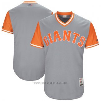 Maglia Baseball Uomo San Francisco Giants Players Weekend 2017 Personalizzate Grigio