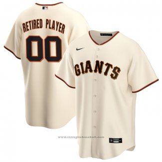 Maglia Baseball Uomo San Francisco Giants Primera Pick-A-player Retired Roster Replica Crema