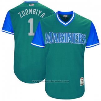 Maglia Baseball Uomo Seattle Mariners 2017 Little League World Series Jarrod Dyson Verde