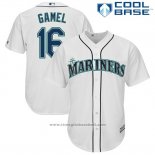 Maglia Baseball Uomo Seattle Mariners Ben Gamel Bianco Cool Base