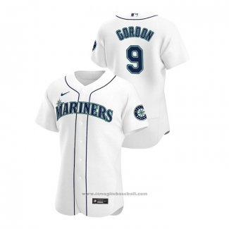 Maglia Baseball Uomo Seattle Mariners Dee Gordon Autentico 2020 Primera Bianco