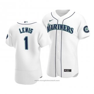 Maglia Baseball Uomo Seattle Mariners Kyle Lewis Autentico Primera Bianco