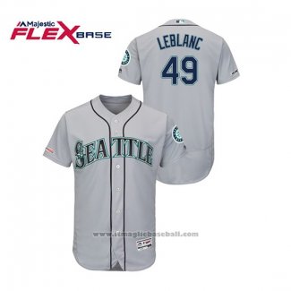 Maglia Baseball Uomo Seattle Mariners Wade Leblanc 150 Anniversario Autentico Flex Base Grigio