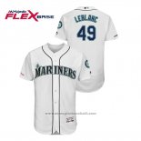 Maglia Baseball Uomo Seattle Mariners Wade Leblanc 150 Anniversario Flex Base Bianco