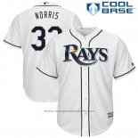 Maglia Baseball Uomo Tampa Bay Rays Derek Norris Bianco Cool Base