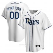 Maglia Baseball Uomo Tampa Bay Rays Primera Pick-A-player Retired Roster Replica Bianco