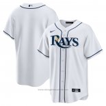 Maglia Baseball Uomo Tampa Bay Rays Primera Replica Bianco