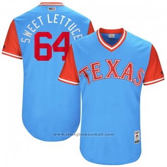 Maglia Baseball Uomo Texas Rangers 2017 Little League World Series Aj Griffin Blu