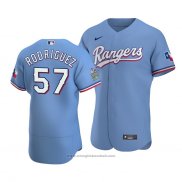 Maglia Baseball Uomo Texas Rangers Joely Rodriguez Autentico Alternato Blu