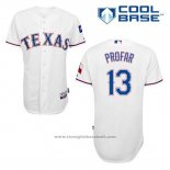 Maglia Baseball Uomo Texas Rangers Jurickson Profar 13 Bianco Home Cool Base