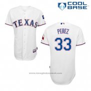 Maglia Baseball Uomo Texas Rangers Martin Perez 33 Bianco Home Cool Base