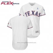 Maglia Baseball Uomo Texas Texas Rangers Bianco 2018 Festa del papa Flex Base