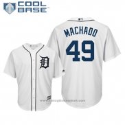 Maglia Baseball Uomo Tigers Dixon Machado Cool Base Home Bianco