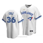 Maglia Baseball Uomo Toronto Blue Jays A.j. Cole Cooperstown Collection Primera Bianco