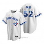 Maglia Baseball Uomo Toronto Blue Jays Brad Hand Cooperstown Collection Home Bianco Blu