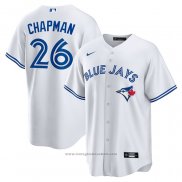 Maglia Baseball Uomo Toronto Blue Jays Matt Chapman Replica Bianco