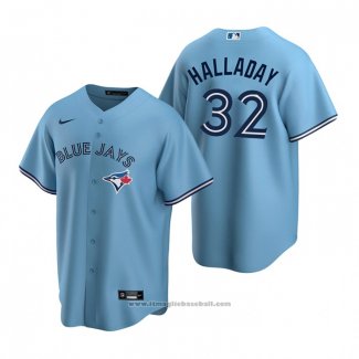 Maglia Baseball Uomo Toronto Blue Jays Roy Halladay Alternato Replica Blu