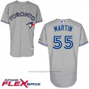 Maglia Baseball Uomo Toronto Blue Jays Russell Martin Autentico Collection Grigio Flex Base