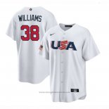 Maglia Baseball Uomo USA 2023 Devin Williams Replica Bianco