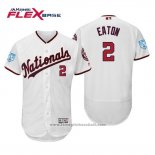 Maglia Baseball Uomo Washington Nationals Adam Eaton Flex Base Allenamento Primaverile 2019 Bianco