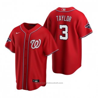 Maglia Baseball Uomo Washington Nationals Michael A. Taylor Replica Rosso