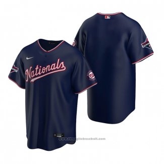 Maglia Baseball Uomo Washington Nationals Replica Blu