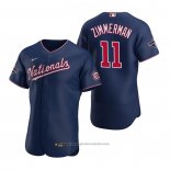 Maglia Baseball Uomo Washington Nationals Ryan Zimmerman Autentico Replica Blu