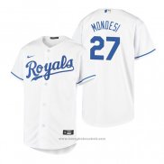 Maglia Baseball Bambino Kansas City Royals Adalberto Mondesi Replica Primera Bianco